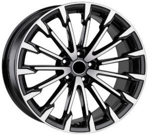 REPLICA STYLE AUDI 198 257 276 BLACK GLOSS DIAMOND CUT