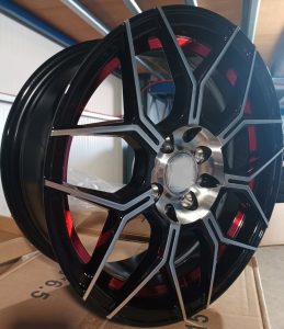 UNIVERSAL STYLE 524 BLACK DIAMOND RED INNER LIP VOSSEN STYLE